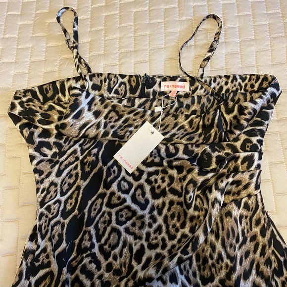 Re-named Nina dress Animal print slip dress - Picture 3 of 5